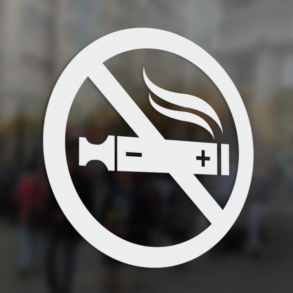 Naklejka Zakaz Palenia. Zakaz Palenia Papierosów Elektroniczych.