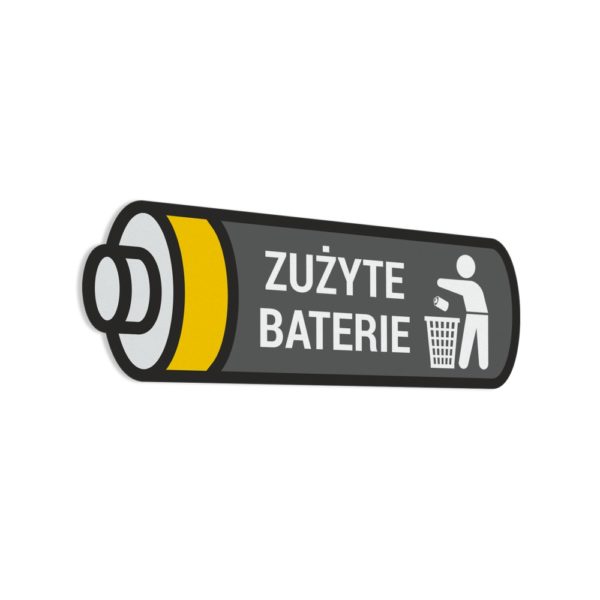 Naklejka - Kosz na Zużyte Baterie