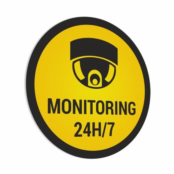 Naklejka Monitoring 24h/7