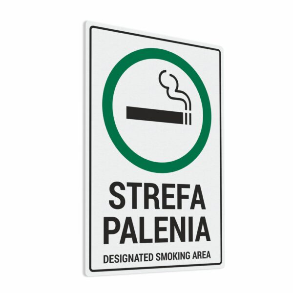 Naklejka Strefa Palenia, designated smoking area.