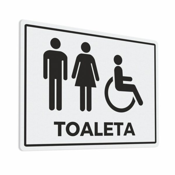 Naklejka informacyjna Toaleta, Toaleta Męska, Toaleta Damska, Toaleta dla Niepełnosprawnych.