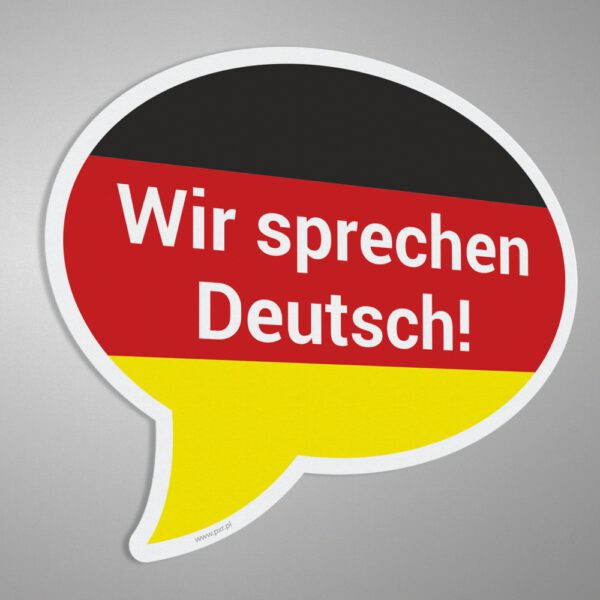Naklejka "Wir sprechen Deutsch!"